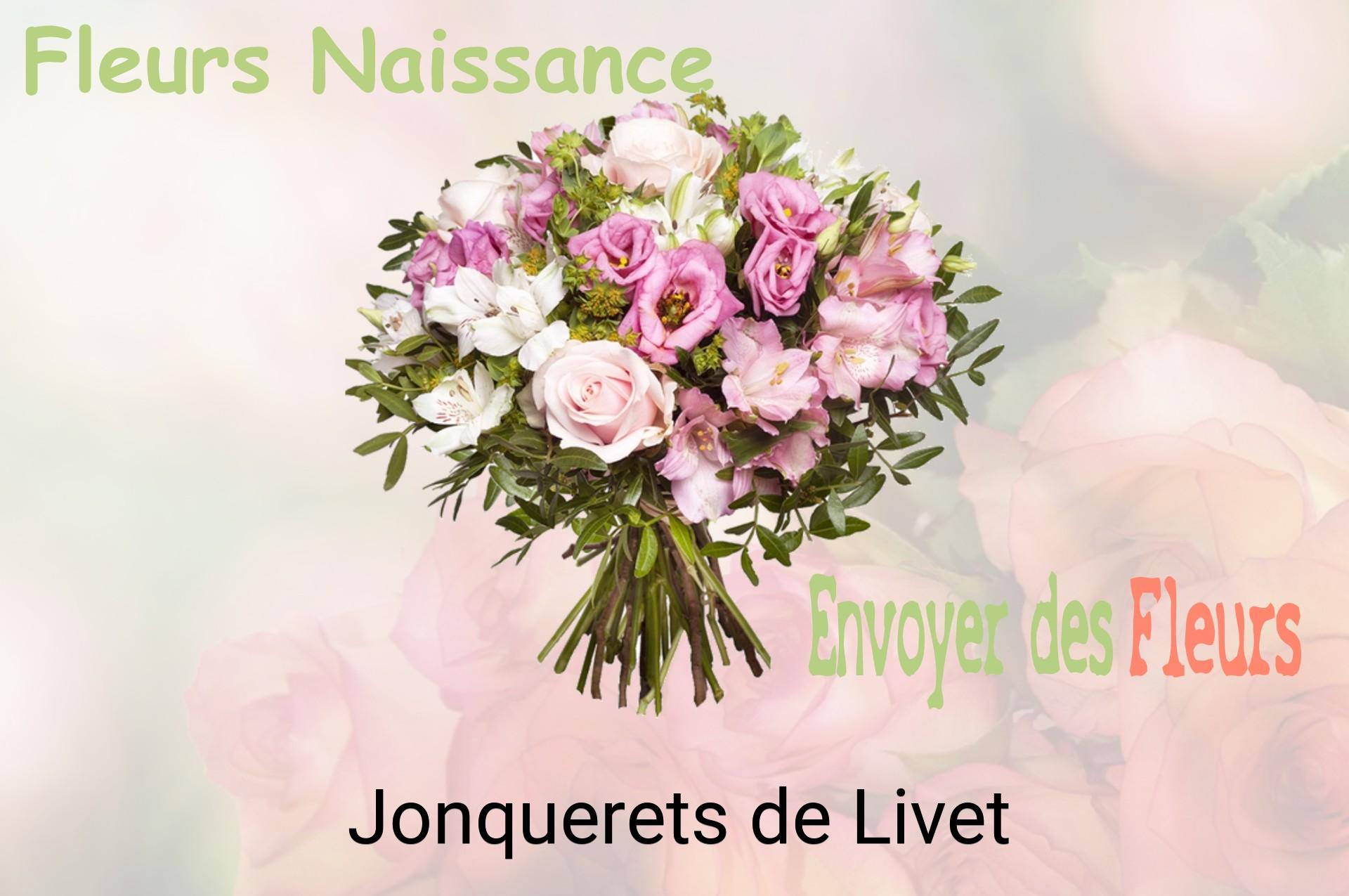 Bouquet de fleurs de naissance livré à Jonquerets-de-Livet