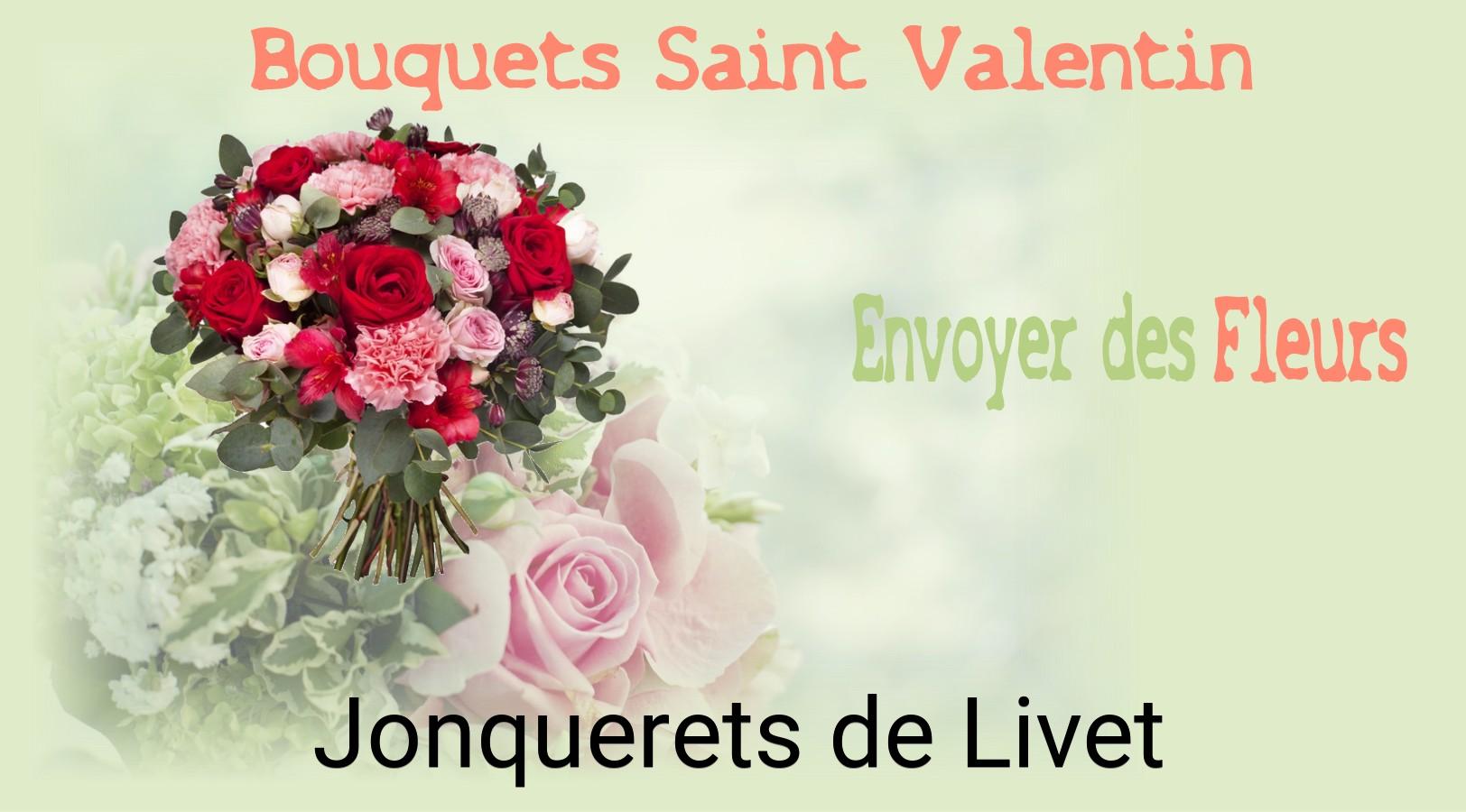 Roses de Saint-Valentin livrées à Jonquerets-de-Livet